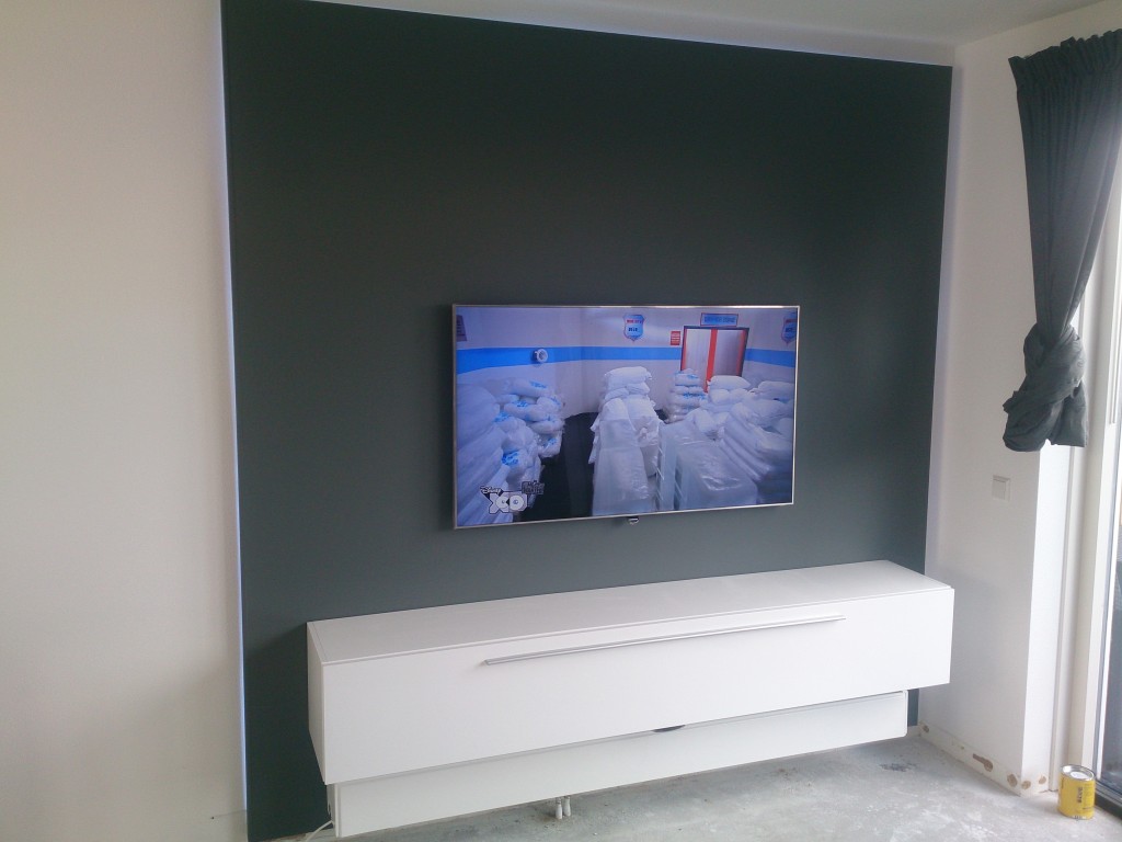 TV wand met led verlichting | NH